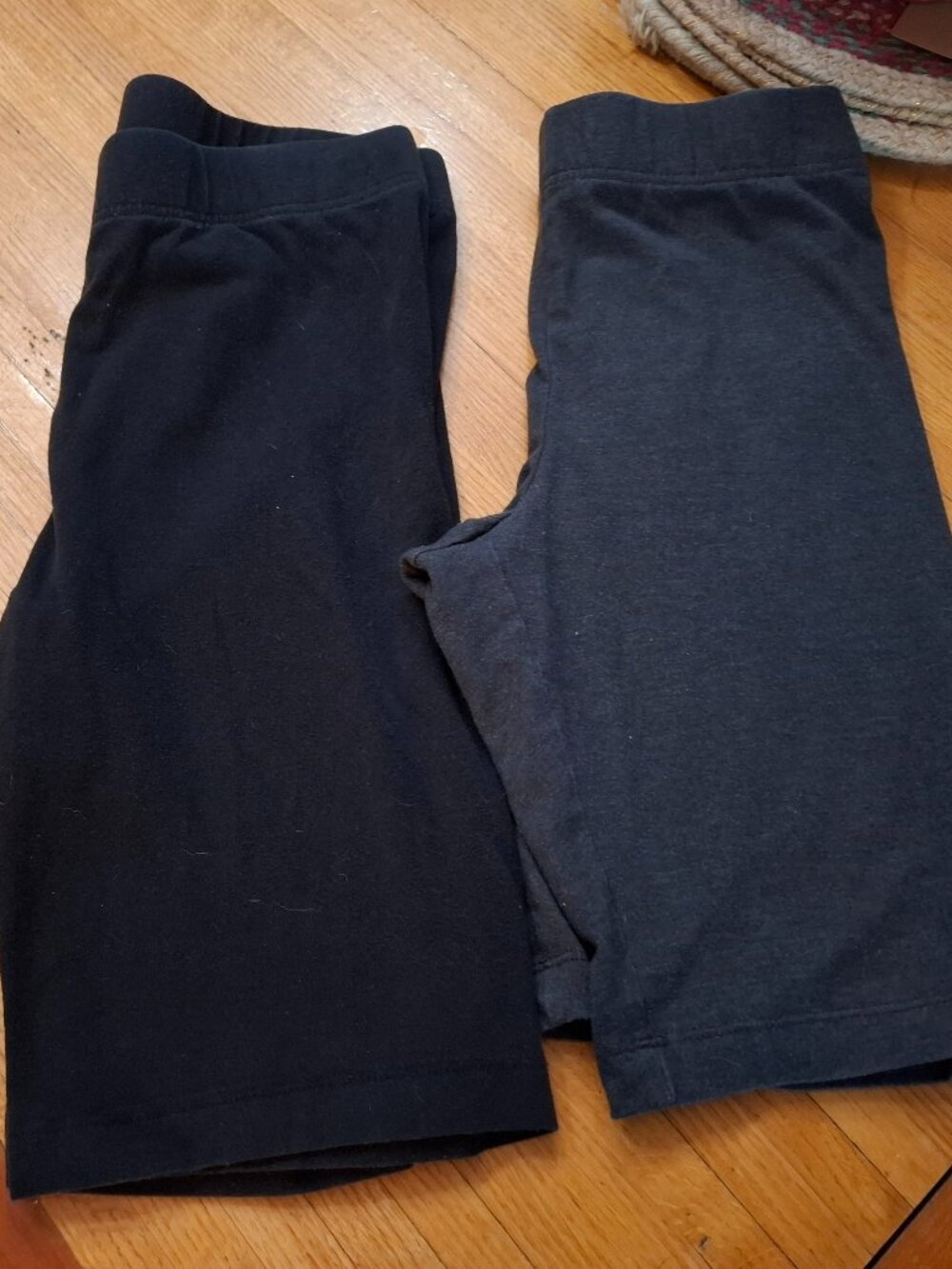 2 Pairs Old Navy M Black & Charcoal Bike Comfy Shorts